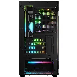 Корпус LogicConcept PORTOS MESH+GLASS ARGB fans 3x120mm ЧОРНИЙ без Блок живлення mATX - мініатюра 6
