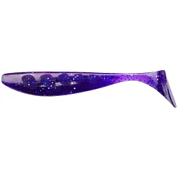 Силікон FishUP Wizzle Shad 5" #060 - Dark Violet/Peacock & Silver (4 шт/уп)