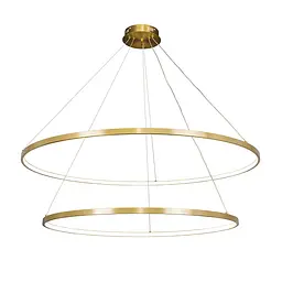 Люстра стельова LED Levistella 7529832-2A BRONZE LED (800+1000), 130W, діаметр 800/1000 мм, бронзовий метал, сучасний стиль для - мініатюра 2