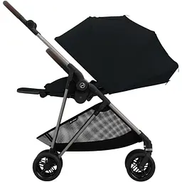 Коляска Cybex Melio Moon Black з бампером чорна (522002647) - мініатюра 4
