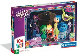 Пазл Clementoni SuperСolor: Думки Навиворіт 2, Disney/Pixar (SuperСolor - Disney Pixar Inside Out 2 Puzzle - 104 pcs.), 104 ел. (25073)