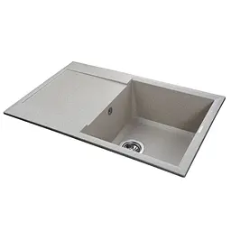 Гранітна мийка Globus Lux Komo мигдаль 790х500мм-А0008 - мініатюра 2