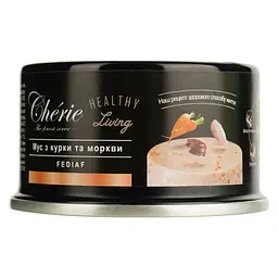Вологий корм для котів Cherie Healthy Living Chicken &Carrot Mousse мус з курки та моркви 80 г - мініатюра 2