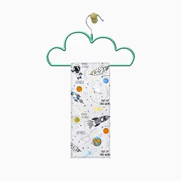 Пелюшки фланелеві Cosas Grey Space 80х100 см, сірі - мініатюра 4