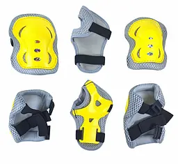 Комплект дитячого захисту А14 XS (3-5 р) жовтий з сірим (G0002259) - мініатюра 2