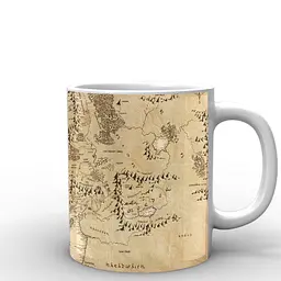 Кухоль GeekLand The Lord of the Rings карта середзем'я LR.02.010 330 мл білий - мініатюра 3