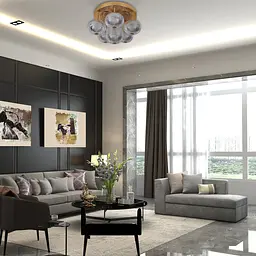 Світлодіодна люстра Ardero AL6186-1ARD GATSBY 22Вт 4000K золотий - мініатюра 3