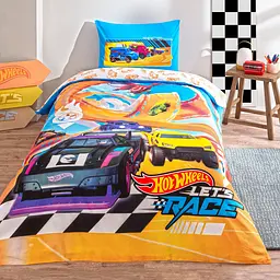 Підлітковий комплект Disney Hot Wheels Let's Race Ранфорс / простирадло на резинці Tac pbe0051172