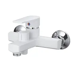 Змішувач для ванни з лійкою Plamix Oscar-009 Euro SET white PM0699 Білий