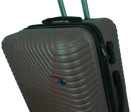 Валіза пластикова GD Polo 70 л 66x42x28 см ABS коричнева - мініатюра 7