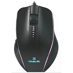 Мишка REAL-EL RM-747 Black - мініатюра 4
