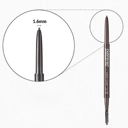 Олівець для брів Tony Moly The Shocking Vegan Brow Sharp Slim Gray Brown тон 01, 0.8 г - мініатюра 2