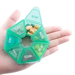 Таблетниця Semi 7Days Mini Pill Box, Teal - мініатюра 2