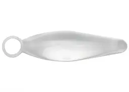 Анальна пробка середня Topco Sales Bottoms Up Finger Rammers, 10.2х2.5 см, білий