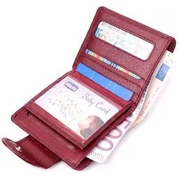 Жіночий гаманець вертикального типу із натуральної шкіри ST Leather 22452 бордовий - мініатюра 10