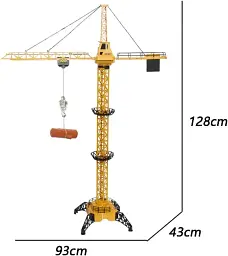 Іграшка кран на радіокеруванні Tower Crane 8063E Будівельний баштовий кран із дистанційним керуванням - мініатюра 2