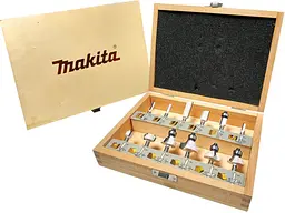 Набір фрез під патрон 8 мм Makita D-53556 (12 шт) - мініатюра 2