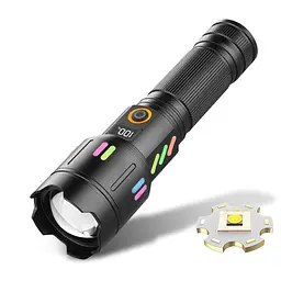 Ручний ліхтар PLD-X83-TG zoom + LCD + Type-C + PowerBank + 1х26650 (18650) 5 режимів - мініатюра 2