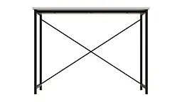 Стіл письмовий Line Лайт Ferrum-decor 750x1000x600 Чорний метал ДСП Білий 16 мм (FRD-104843) - мініатюра 3