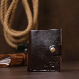 Класичне чоловіче портмоне із натуральної шкіри Shvigel 16506 коричневе - мініатюра 8