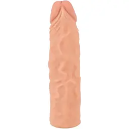 Насадка на пеніс Nature Skin Extension Sleeve 19.5 см тілесний