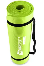 Мат для фітнесу та йоги Hop-Sport HS-N015GM 1,5см салатовий - мініатюра 7