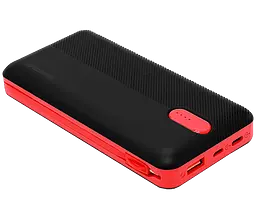 Універсальна зарядна батарея Power Bank Sword SW-20PO3 20000mAh (Micro USB Lightning Type-C) Чорно-червоний - мініатюра 3