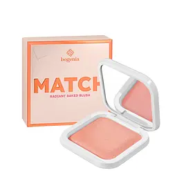 Рум'яна запечені перламутрові Bogenia Match Radiant Baked Blush (BG633), 003 Персикові