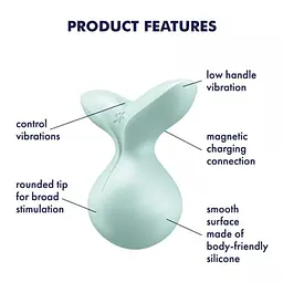 Мінівібромасажер Satisfyer Viva la Vulva 3 Mint - мініатюра 7