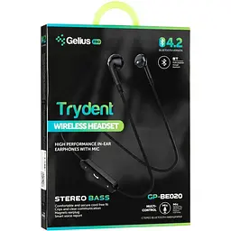 Навушники Stereo Bluetooth Headset Gelius Pro Trydent GP-BE-020 Black - мініатюра 6
