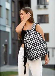 Жіночий рюкзак Sambag BRIX PJT Сhess 40 x 27 x 15 см (11711719) - мініатюра 3