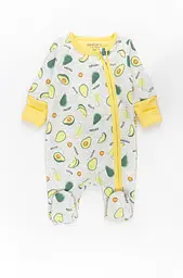 Чоловічок для немовлят на блискавці Avocado футер з начосом - мініатюра 1