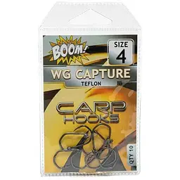 Гачок для мирної риби BOOM Wide Gape Сapture №4 (10 шт/уп) (Teflon)