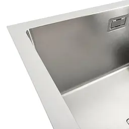 Кухонна мийка Platinum Handmade нержавійка 78х50 L (один отвір, квадратний сифон 3.0/1.0 мм) - мініатюра 5