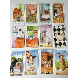 Карти Таро Tarot Deck Милий кіт Cat Tarot 78 штук у комплекті 10 см - мініатюра 4