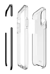 Протиударний прозорий чохол GEAR4 Piccadilly D3O для iPhone 11 (6.1") Black + Transparent - мініатюра 5