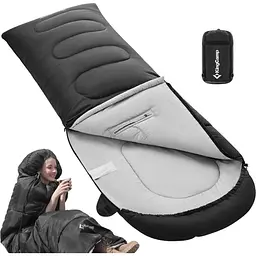 Спальний мішок KingCamp Lona 250 Black (2248.65.59) [169538] - мініатюра 4