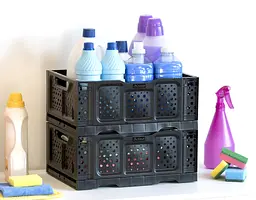 Ящик для зберігання складаний OPLA 40x30x17h  чорний - мініатюра 3