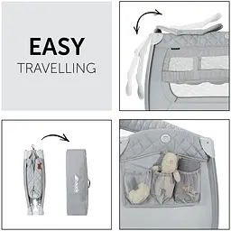 Дитячий манеж Hauck Play N Relax Quilted Grey, сірий (60011-5) - мініатюра 2