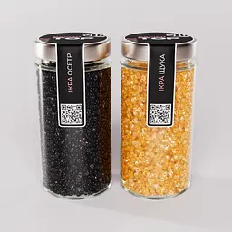 Ікра "Осетр+Щука" CapsFood імітована в Банці 500+500 г