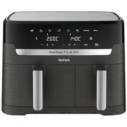Аерогриль Tefal Dual EasyFry & Grill AirFryer чорний 2700 Вт (EY905B10)