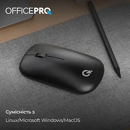 Миша OfficePro Silent Click Wireless Black (M225B) - мініатюра 13