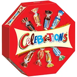 Набір цукерок та печева Celebrations Centerpiece у подарунковій упаковці 196 г