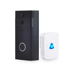 Дверний WiFi дзвінок 2Mp Light Vision VLC-01IVP Black з ІЧ-датчиком руху (75-00078) - мініатюра 1