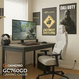 Геймерське крісло GamePro GC760LG Fabric Light Gray [148903] - мініатюра 10