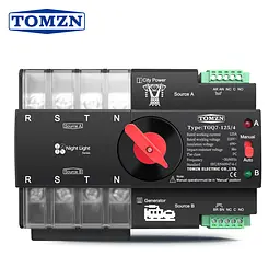 Автоматичне введення резерву АВР TOMZN TOQ7 4P 230V 125A перемикач трифазний 4х полюсний (19628)