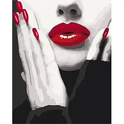 Картина за номерами Brushme Ефектний червоний BS51491 40х50 см