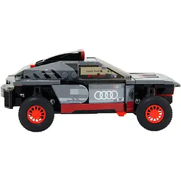 Машинка-конструктор Rastar Bricks Audi RS Q e-tron 1:30 сірий - мініатюра 3