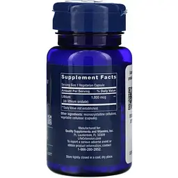 Літій Life Extension Lithium 1000 мкг 100 капсул - мініатюра 2