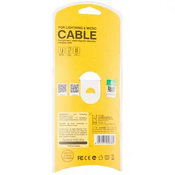 USB Cable Hoco X12 One Pull Two Magnetic 2in1 iPhone 6/MicroUSB (L Shape) Black 1.2m - мініатюра 2